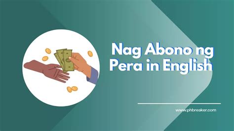 inabonohan ng pera in english|ABONO (Tagalog).